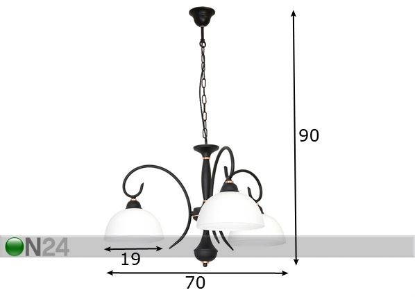 Laelamp Ren mõõdud