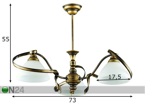 Laelamp Retro mõõdud