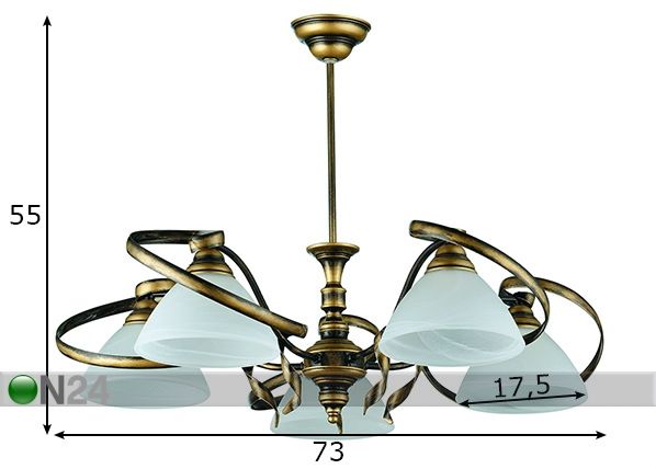 Laelamp Retro mõõdud