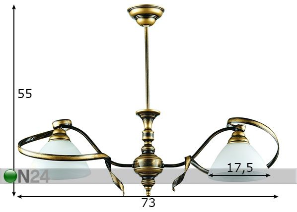 Laelamp Retro mõõdud