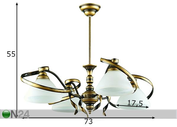 Laelamp Retro mõõdud