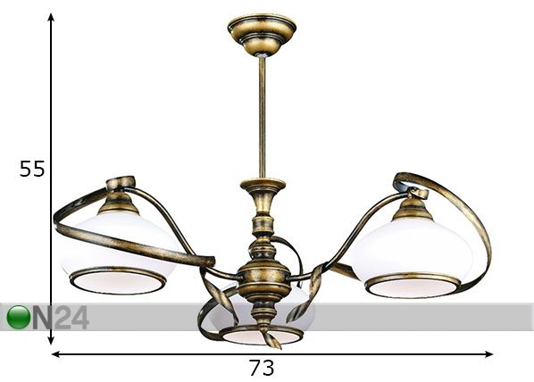 Laelamp Retro mõõdud