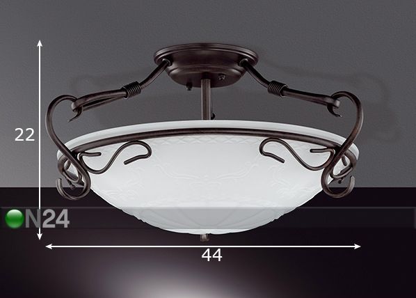 Laelamp Riva mõõdud