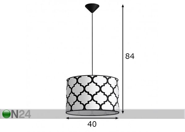 Laelamp Rocco mõõdud