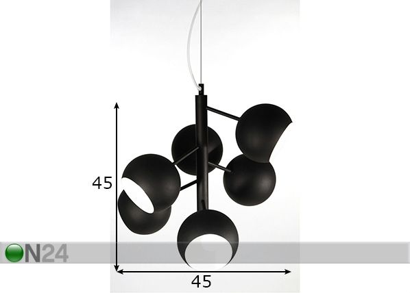 Laelamp Rondo mõõdud