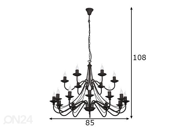 Laelamp Roza mõõdud