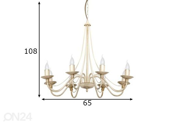 Laelamp Roza mõõdud