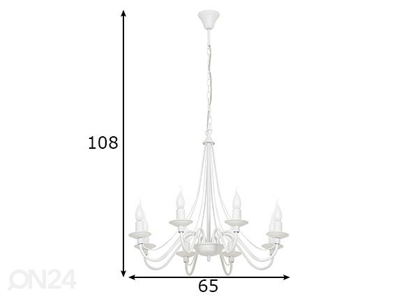 Laelamp Roza mõõdud