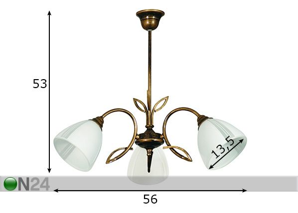 Laelamp Rybka mõõdud