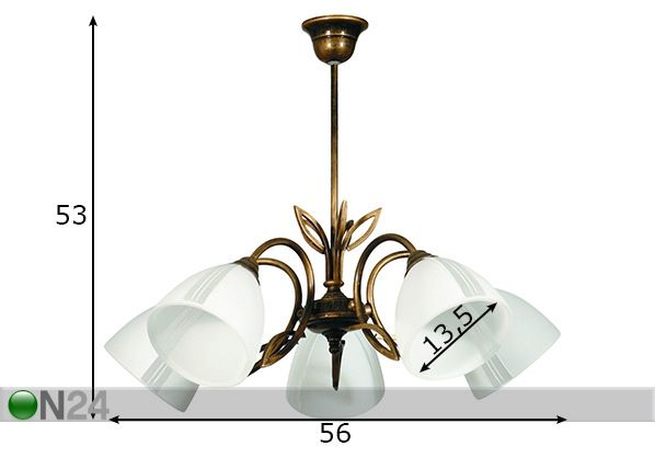 Laelamp Rybka mõõdud