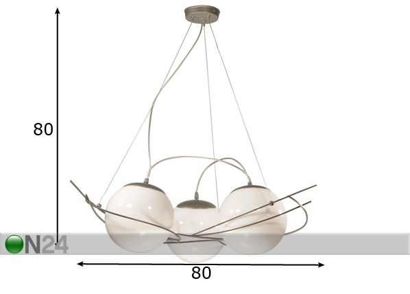 Laelamp Saturn mõõdud