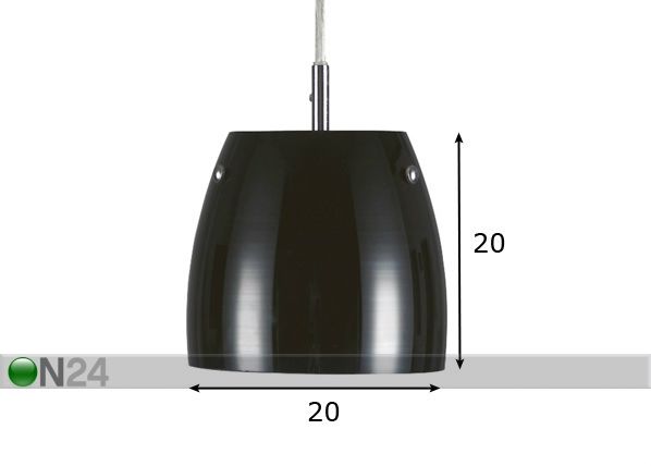 Laelamp Seattle Ø 20 cm mõõdud