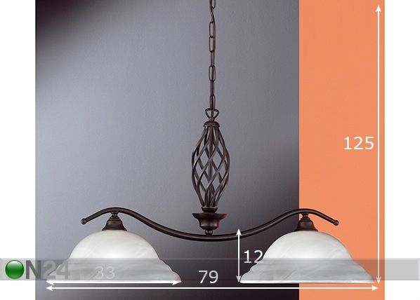 Laelamp Siena mõõdud