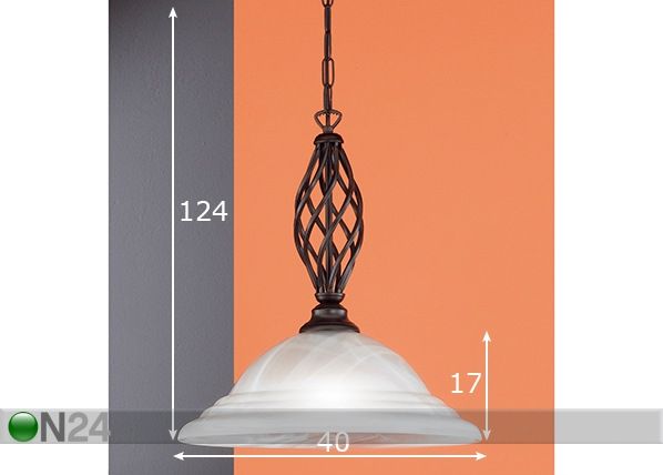 Laelamp Siena mõõdud