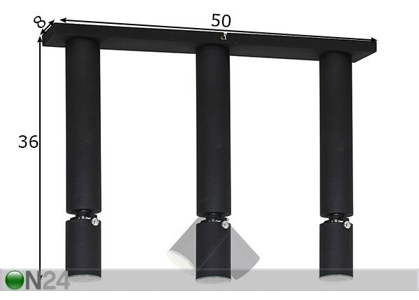 Laelamp Slim II mõõdud