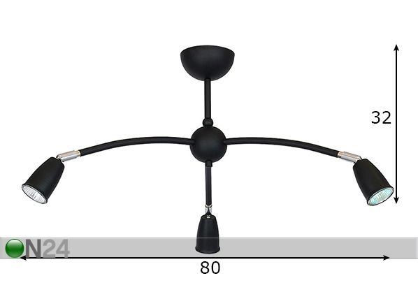 Laelamp Spider mõõdud