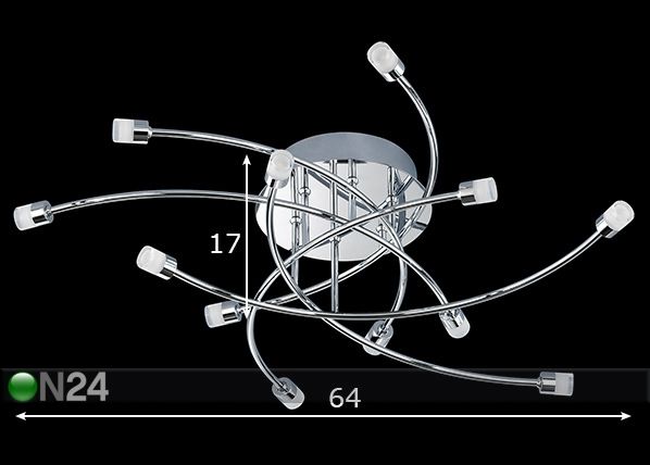 Laelamp Star LED mõõdud