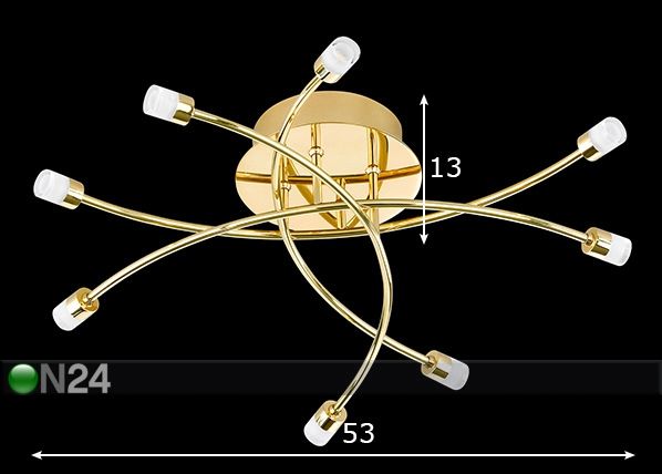 Laelamp Star LED mõõdud