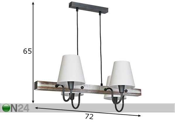 Laelamp Thor II mõõdud