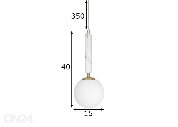 Laelamp Torrano mõõdud