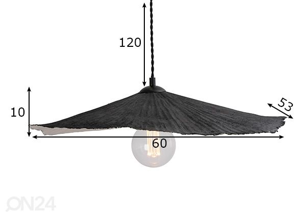 Laelamp Tropez mõõdud