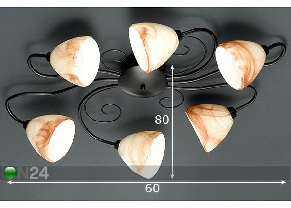 Laelamp Venezia mõõdud