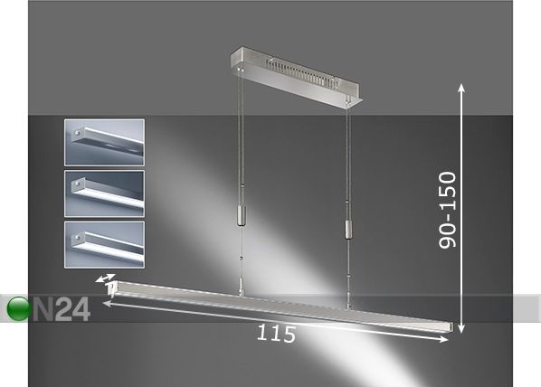 Laelamp Vitan LED mõõdud