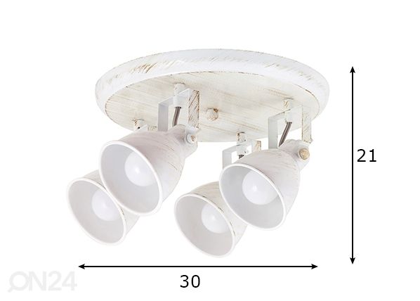 Laelamp Vivienne mõõdud