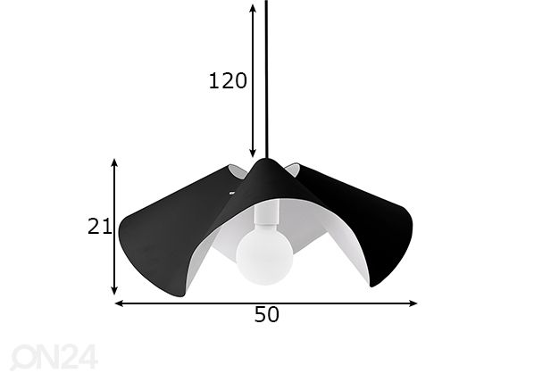 Laelamp Volang mõõdud