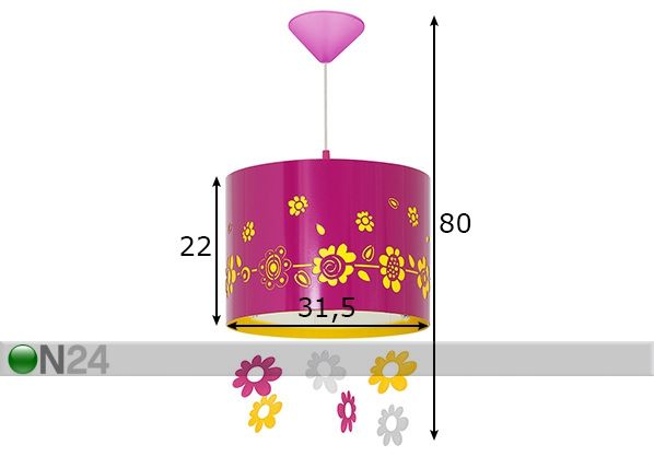 Laelamp Wiosna mõõdud