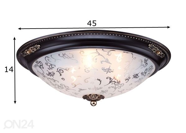 Laeplafoon Classic Diametric mõõdud