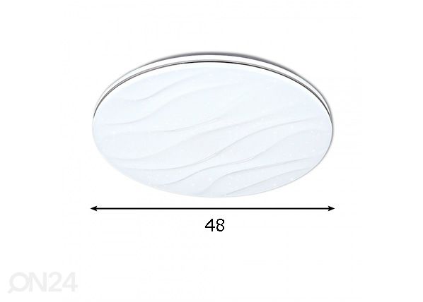 Laeplafoon Desert LED 36 W + pult mõõdud