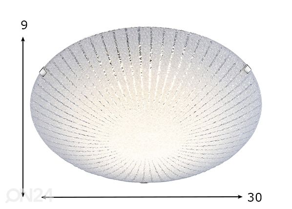 Laeplafoon Etrusco LED 10 W mõõdud