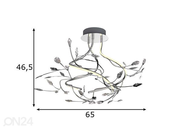 Laevalgusti Bella LED mõõdud
