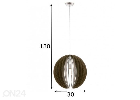 Laevalgusti Cossano Ø30 cm mõõdud