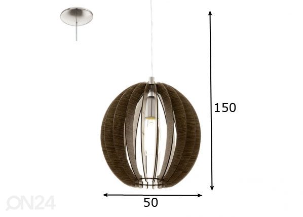 Laevalgusti Cossano Ø50 cm mõõdud