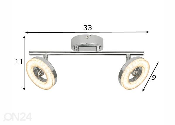 Laevalgusti Driso 2 LED