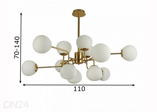 Laevalgusti Modern Erich mõõdud