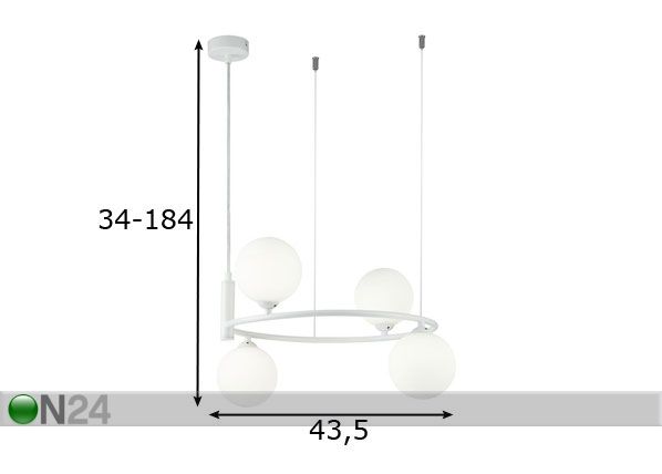 Laevalgusti Modern Ring mõõdud