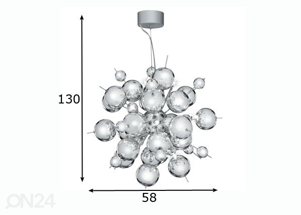 Laevalgusti Molecule mõõdud