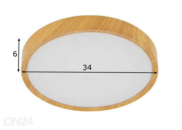 Laevalgusti Musurita Ø 34 cm mõõdud
