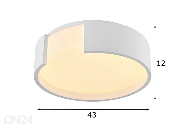 Laevalgusti Pavia Ø43 cm mõõdud