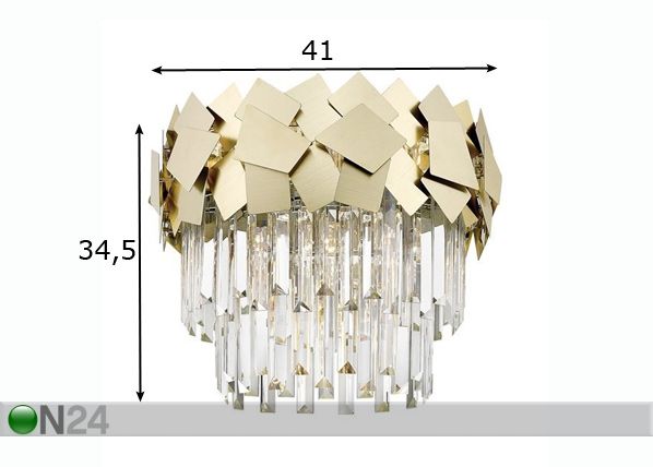 Laevalgusti Quasar Gold 05A mõõdud