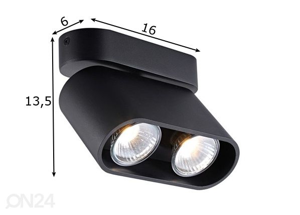 Laevalgusti Rondia Black 2
