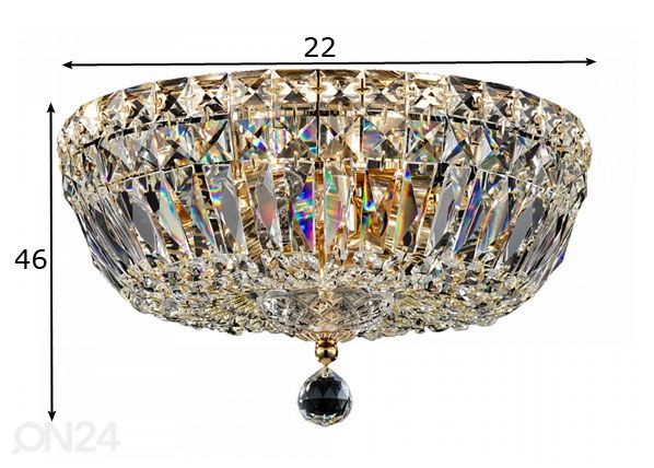 Laevalgusti Royal Classic mõõdud