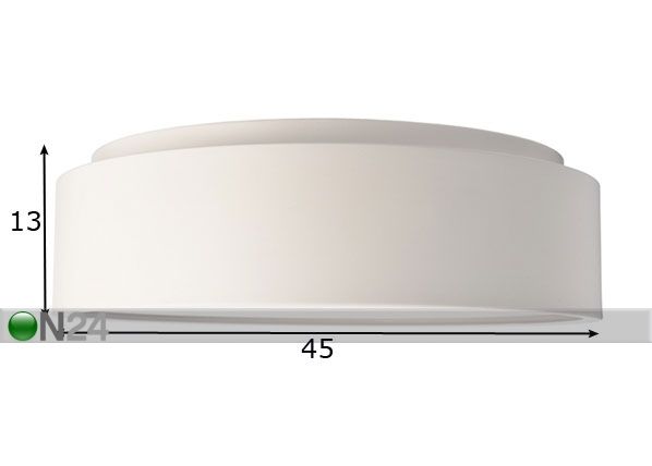 Laevalgusti Sculptoris 45 LED mõõdud