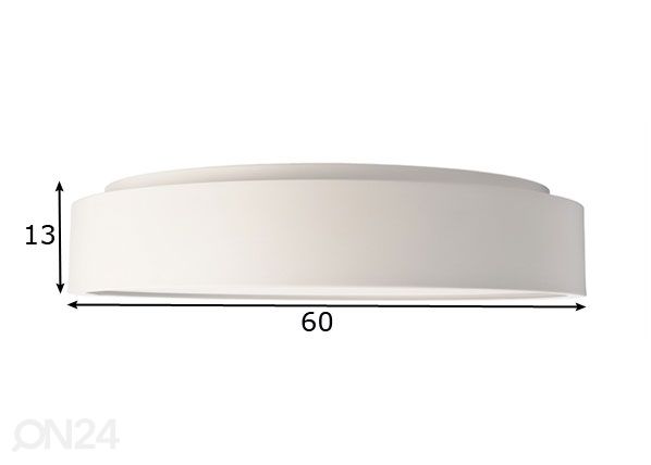 Laevalgusti Sculptoris 60 LED mõõdud