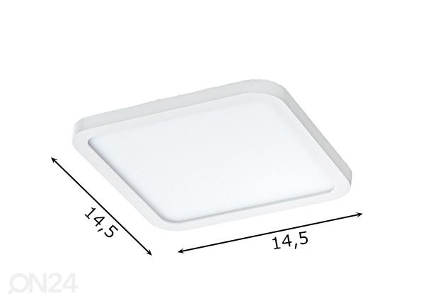 Laevalgusti Slim square 15 (3000K) mõõdud