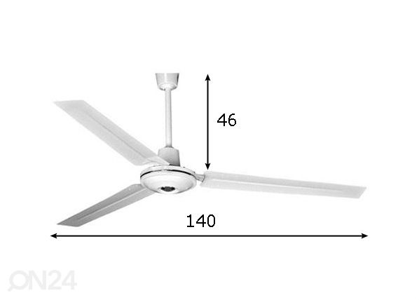 Laeventilaator Coolwave 80 W mõõdud
