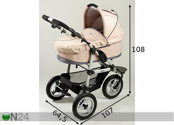 Lapsevanker Britton 3Style mõõdud